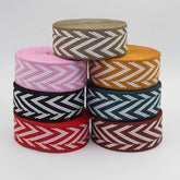 5 meters Webbing with Lines and Arrows 38mm #RUB3506 - ACCESSOIRES LEDUC BV